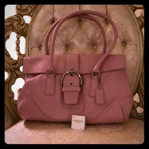 Brand New with Tags! Coach pink leather satchel